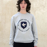 Sweatshirt Blason gris chiné