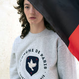 Sweatshirt Blason gris chiné