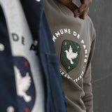 Sweatshirt Blason gris chiné