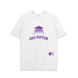 Tee-shirt OUI FUTUR Soucoupe blanc