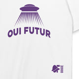 Tee-shirt OUI FUTUR Soucoupe blanc