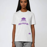 Tee-shirt OUI FUTUR Soucoupe blanc
