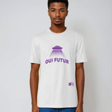 Tee-shirt OUI FUTUR Soucoupe blanc